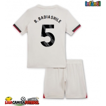 Camisa de Futebol Chelsea Benoit Badiashile #5 Equipamento Secundário Infantil 2025-26 Manga Curta (+ Calças curtas)